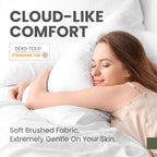Fairpeak white pillowcase cloud-like comfort