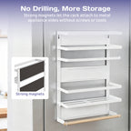 Adivo magnetic fridge rack no-drilling storage feature
