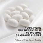 FAUNNA Luxury 100% Pure Mulberry Silk Pillowcase - 22 Momme 6A Grade with Zipper Oeko-TEX Certified
