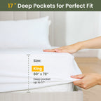 Fairpeak mattress protector 17 inch deep pocket fit