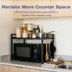 Adivo microwave rack reclaim counter space