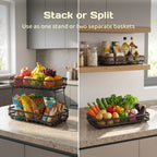 Adivo fruit basket stack or split design