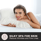 FAUNNA Luxury 100% Pure Mulberry Silk Pillowcase - 22 Momme 6A Grade with Zipper Oeko-TEX Certified