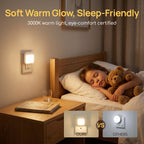 Viviendo motion sensor night lights soft warm glow sleep friendly