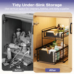 Adivo countertop organizer under-sink storage use
