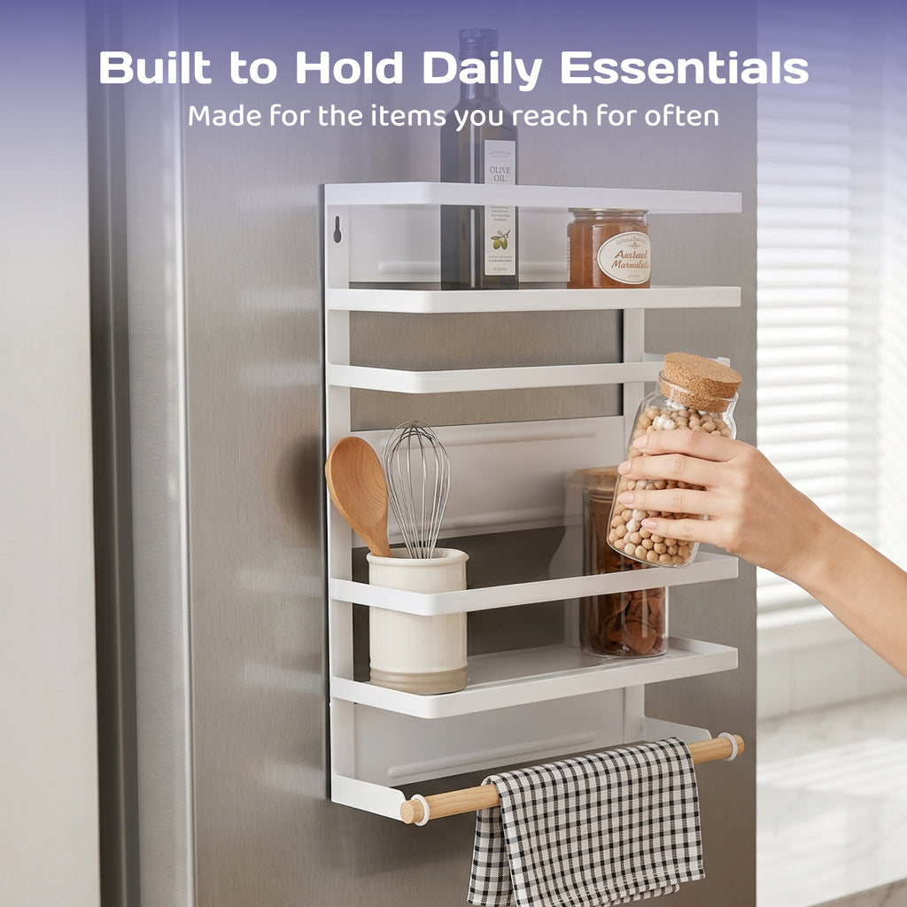 Adivo fridge rack daily essentials storage