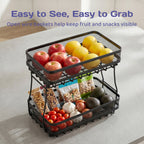 Adivo fruit basket easy to see and grab design