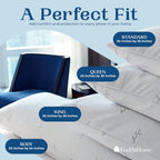 FeelAtHome Cooling Body Pillow Cover - 65% Polyester 35% Bamboo Rayon, Waterproof, Soft Zippered Pillowcase, 20x54 Inch