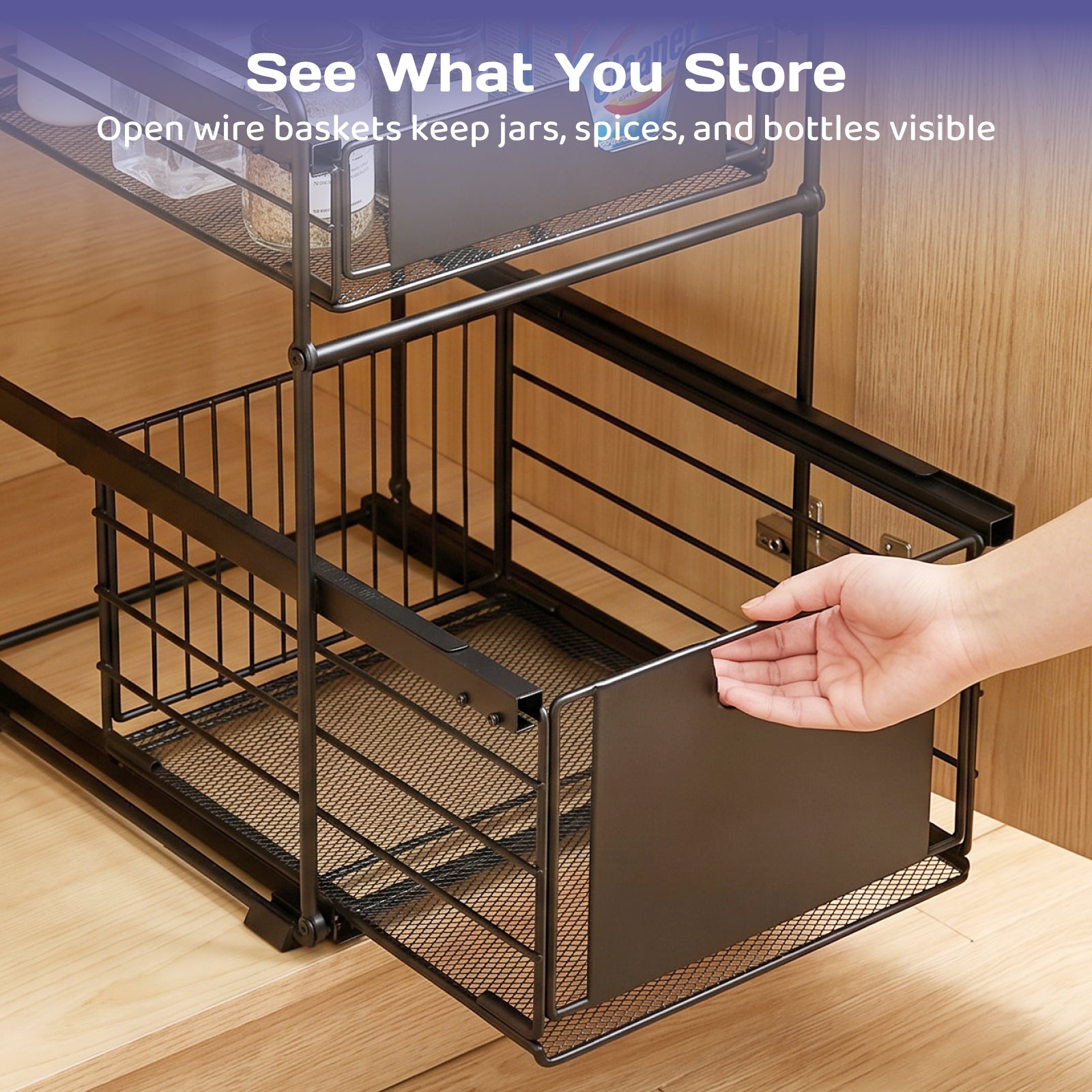 Adivo organizer open basket design