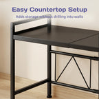 Adivo microwave rack easy countertop setup