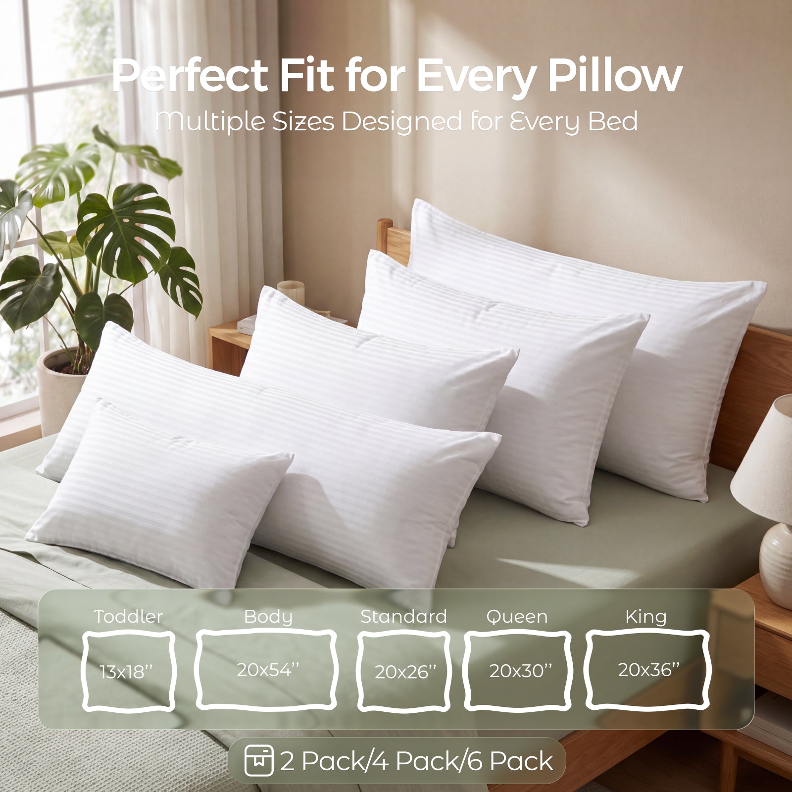 Faunna cotton pillowcases size and pack option image
