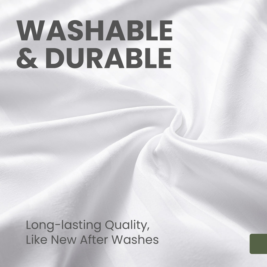 Fairpeak white pillowcase washable and durable fabric