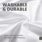 Fairpeak white pillowcase washable and durable fabric