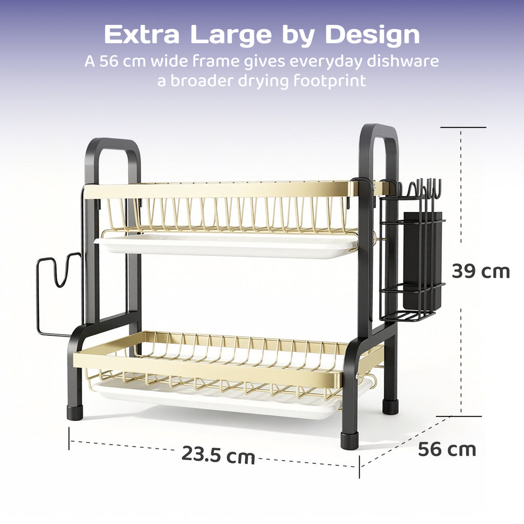 Adivo dish rack sized for the sink side