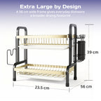 Adivo dish rack sized for the sink side