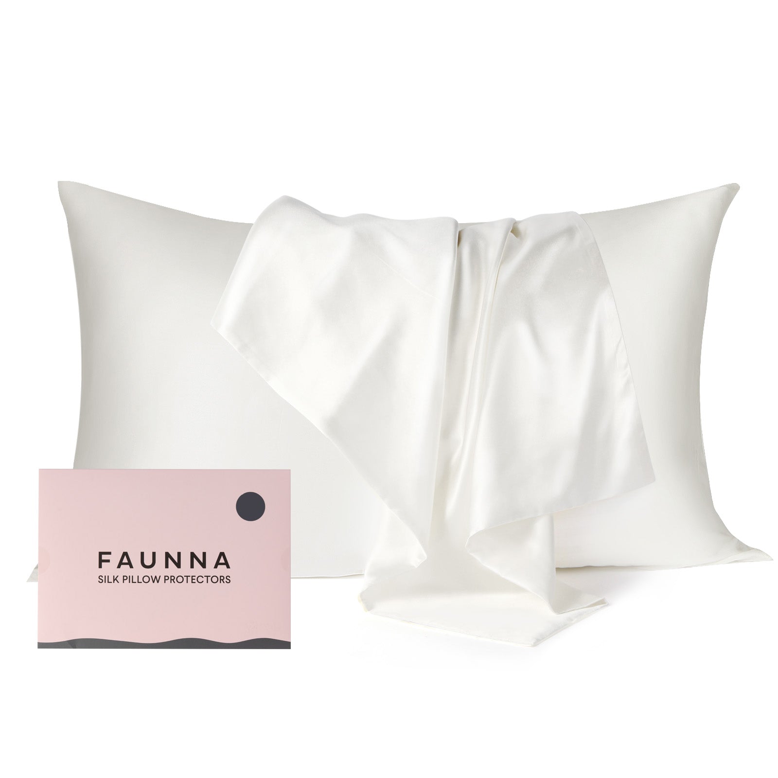 FAUNNA 100% Silk Lyocell Pillowcase King Size (1P)