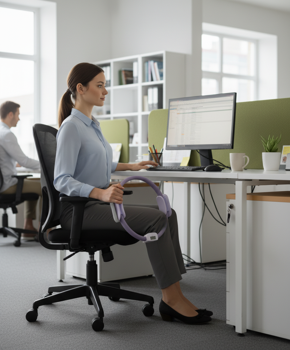 T3 Counting Pilates Ring Set with Adjustable Straps | Smart Fitness & Yoga Kit for Home Workout, Body Shaping & Core Training -  Purple