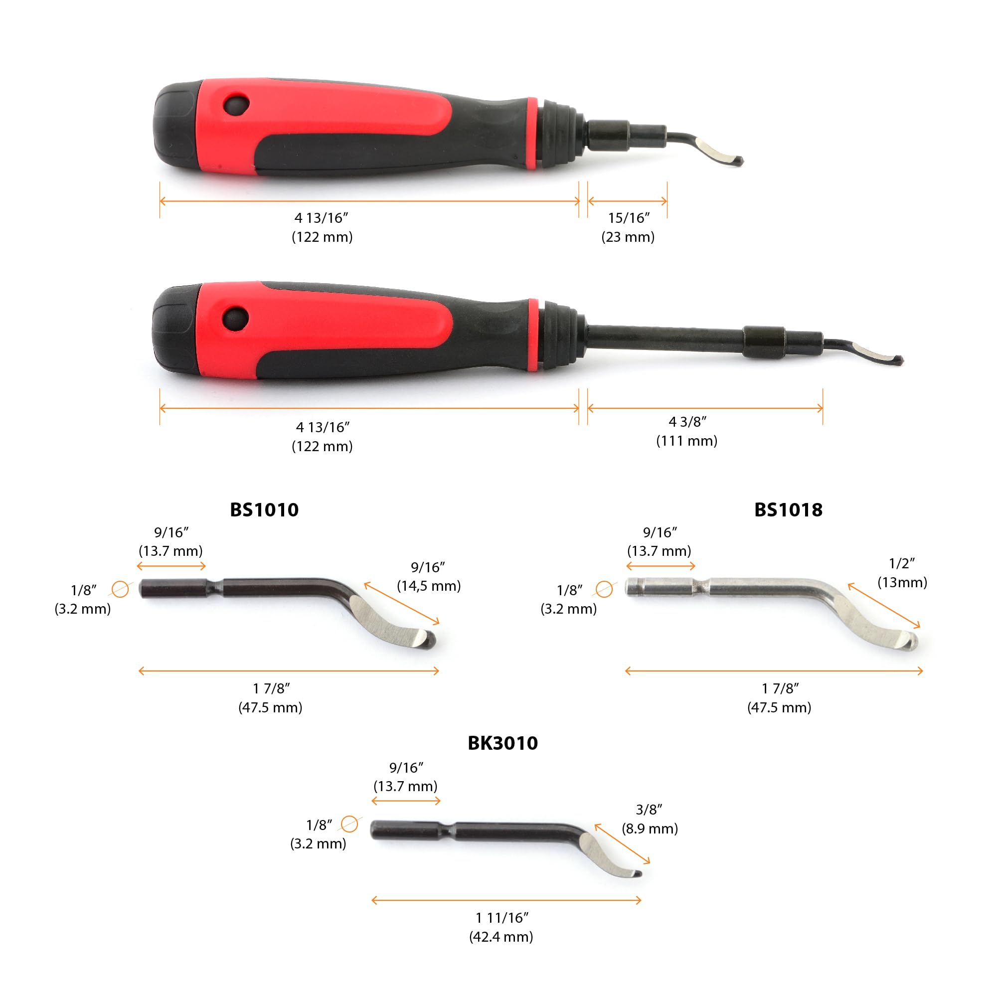 AFA TOOLING- Extendable Neck Hand Reamer with 15 Blades, Works on PVC, Copper, Plastic, Resin, 3D Prints