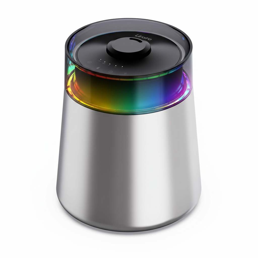 7L Ultrasonic Cool Mist Humidifier for Bedroom & Large Room, Top Fill, 24dB Quiet, 3 Mist Levels, Easy Clean, Dishwasher Safe