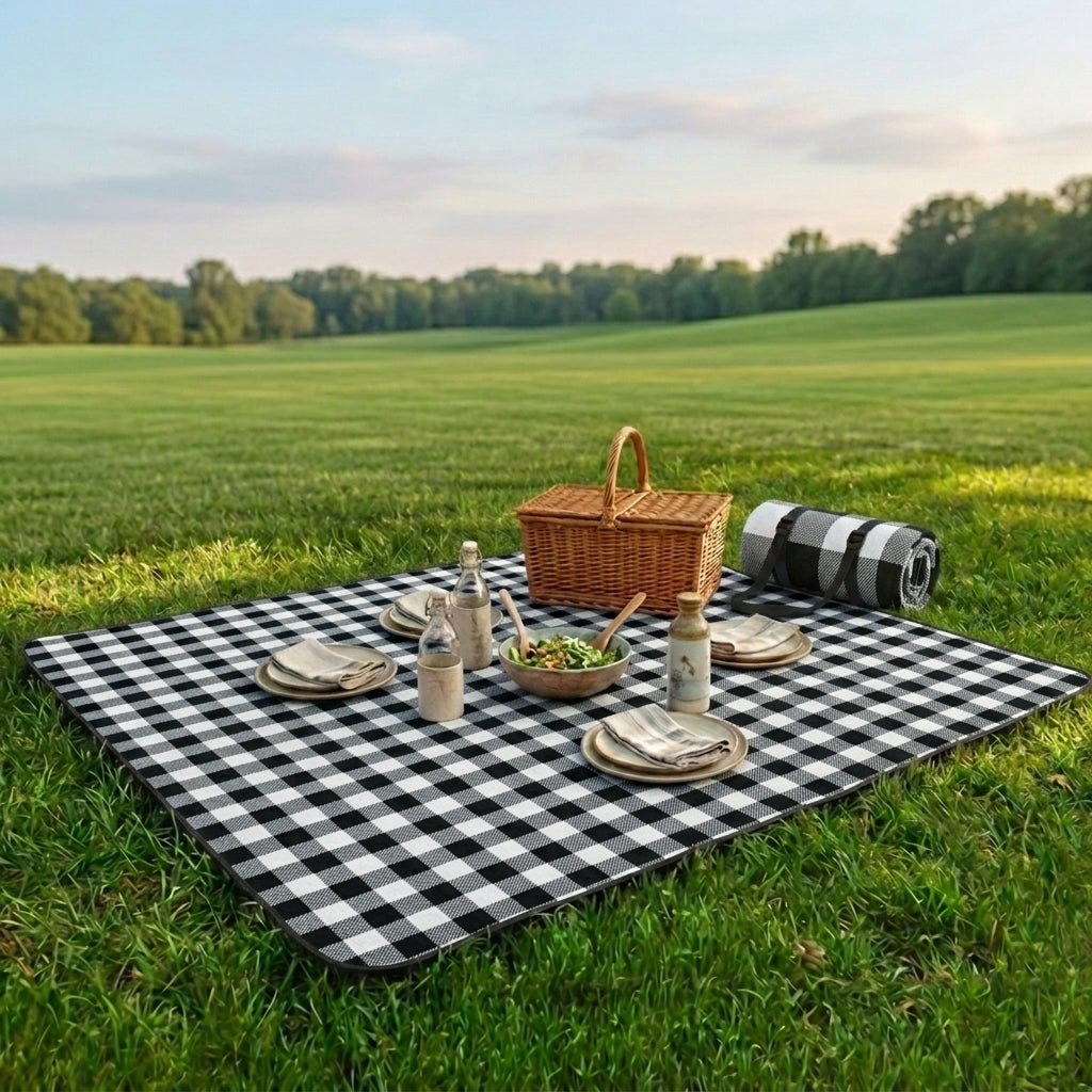 ADIVO Waterproof Outdoor Picnic Rug Blanket Classic