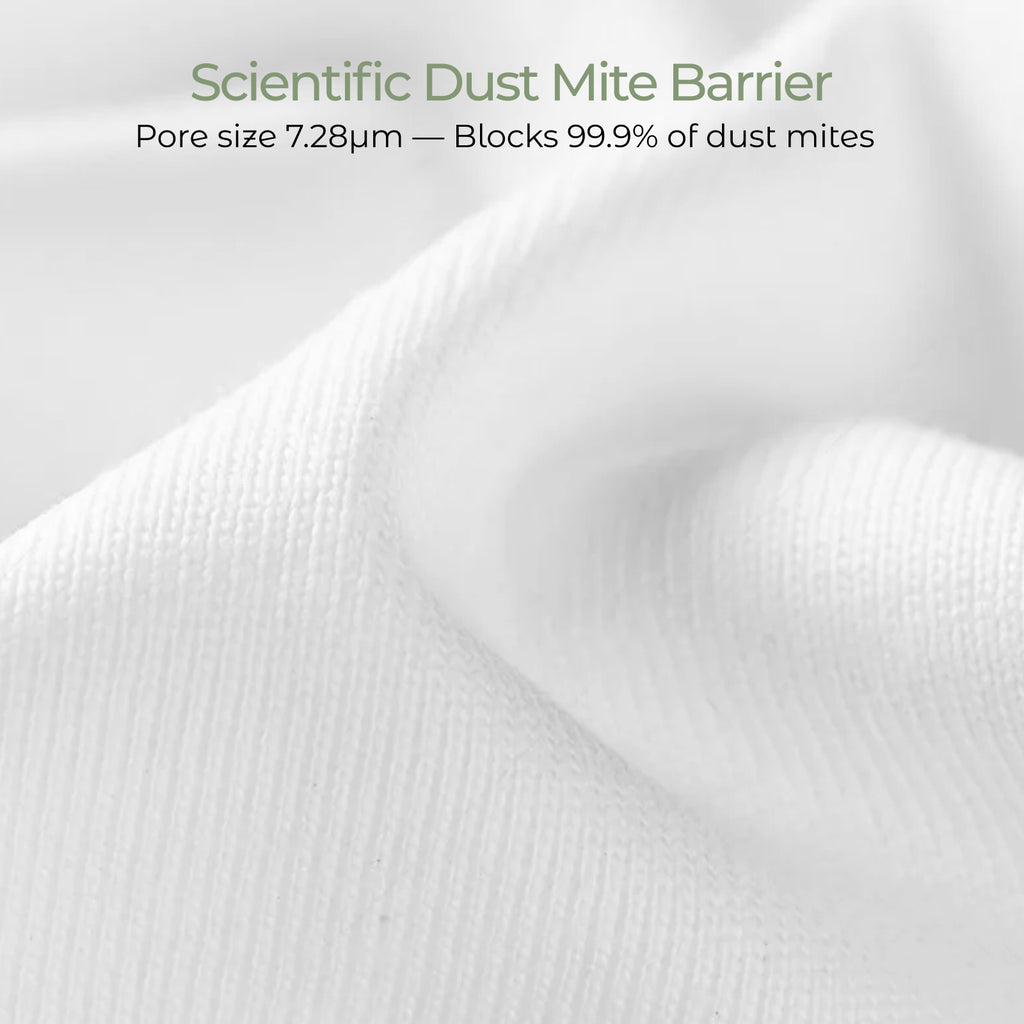 FAUNNA 100% Cotton Duvet Cover – Dust Mite Barrier (7.28μm), Microban Antimicrobial, Full Zip, OEKO-TEX