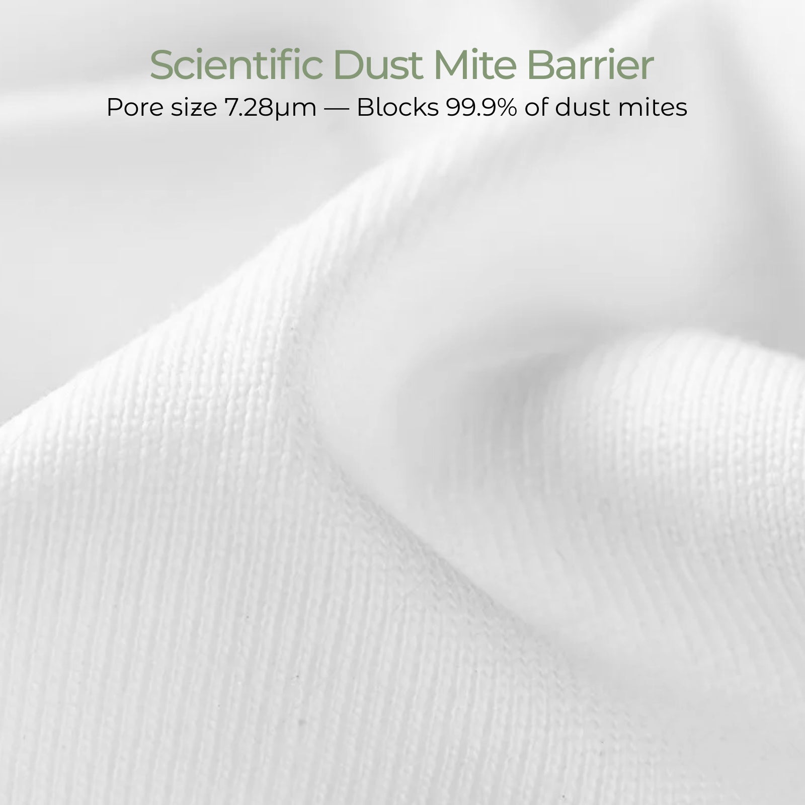 FAUNNA 100% Cotton Duvet Cover – Dust Mite Barrier (7.28μm), Microban Antimicrobial, Full Zip, OEKO-TEX