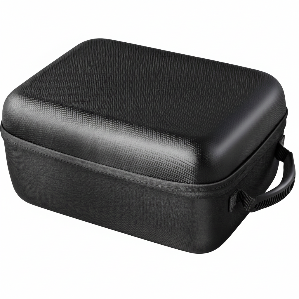 Hard Portable Storage Case, Designed for Hisense C1 4k Triple Color Laser Projector, Carrying Bag for Projector and Accessories, Black