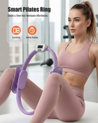 T3 Counting Pilates Ring Set with Adjustable Straps | Smart Fitness & Yoga Kit for Home Workout, Body Shaping & Core Training