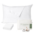 FAUNNA 100% Cotton Pillow Protectors, 600 Thread Count, Zippered, Dust Mite Resistant, Hypoallergenic