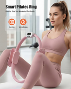 T3 Counting Pilates Ring Set with Adjustable Straps | Smart Fitness & Yoga Kit for Home Workout, Body Shaping & Core Training