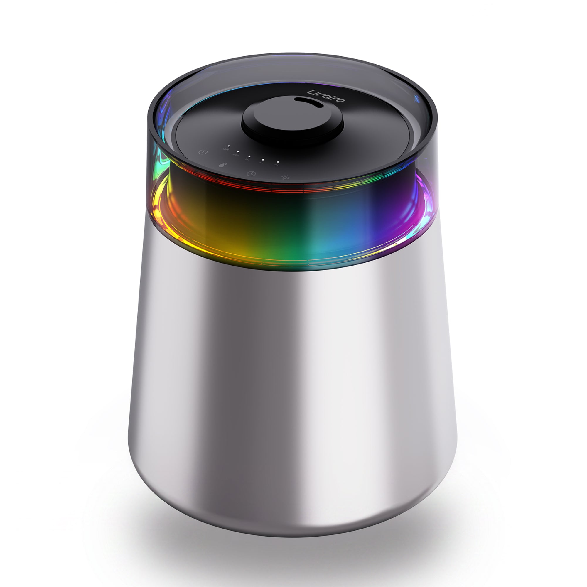 Livatro 7L Ultrasonic Cool Mist Humidifier – Top Fill, 304 Stainless Steel, 24dB Quiet, 7‑Color LED, 35H Run Time, 650 sq ft