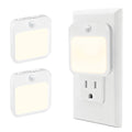 Plug-In Motion Sensor Night Light, Dusk-to-Dawn LED with Stepless Dimming, Energy-Saving