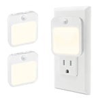 Plug-In Motion Sensor Night Light, Dusk-to-Dawn LED with Stepless Dimming, Energy-Saving
