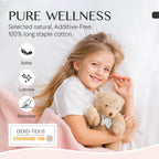 Faunna 100% 800TC Cotton Fitted Sheet  Deep Pocket Soft, Breathable, White, 1 Piece