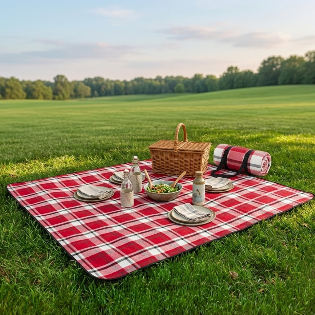 ADIVO Waterproof Outdoor Picnic Rug Blanket Classic