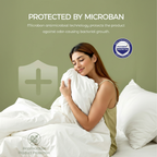 FAUNNA 100% Cotton Duvet Cover, Hypoallergenic White Zipper Comforter Cover, Bed Bug Proof, Breathable & Antimicrobial Protector