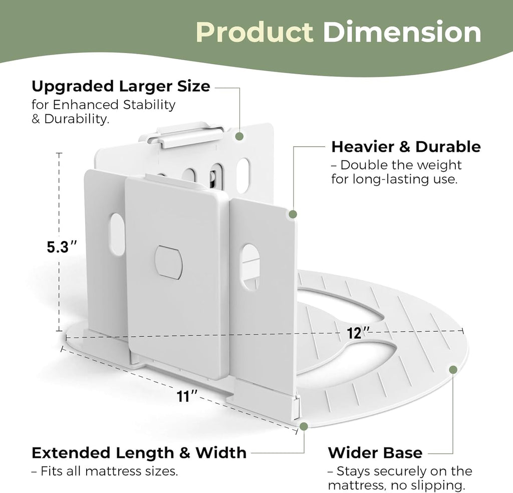 Faunna Bed Lock Sheet Holders, Upgrade Straps Keep Sheets Firm & Tight, Fitted Sheet Clips for Corners, Easy One-Time Installation, White