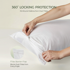 FAUNNA 100% Cotton Pillow Protectors, 600 Thread Count, Zippered, Dust Mite Resistant, Hypoallergenic