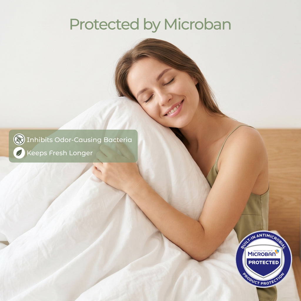 FAUNNA 100% Cotton Duvet Cover – Dust Mite Barrier (7.28μm), Microban Antimicrobial, Full Zip, OEKO-TEX