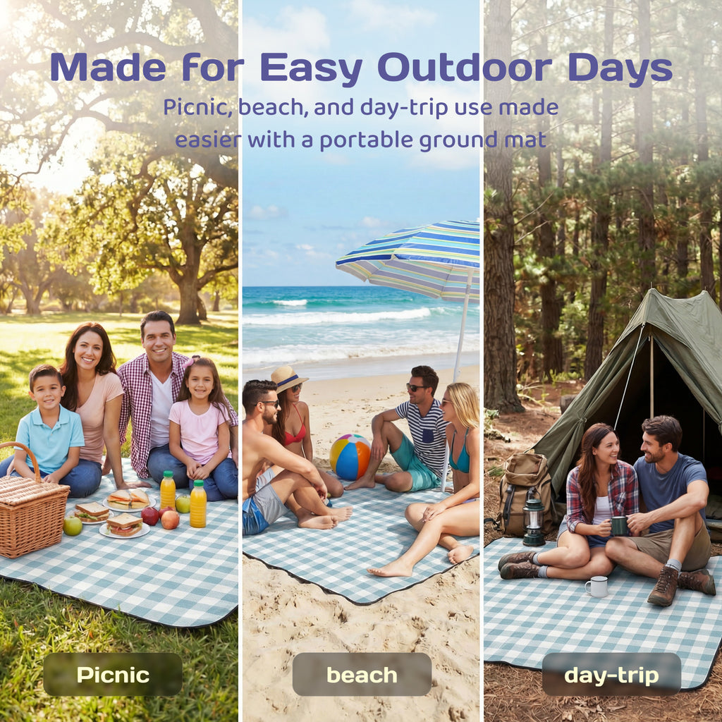 ADIVO Waterproof Outdoor Picnic Rug Blanket Classic