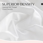 Faunna 100% 800TC Cotton Fitted Sheet  Deep Pocket Soft, Breathable, White, 1 Piece