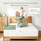 FAUNNA 6-Sided Mattress Encasement – 100% Cotton, Dust Mite & Bed Bug Proof, Microban, Silent Zipper, OEKO-TEX