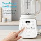Livatro Nut Milk Maker – 50.7oz, 12-in-1 Automatic, Detachable Glass Jar, Self-Clean, 24H Delay & Keep Warm, BPA Free