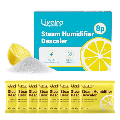 Citric Acid Cleaning – 8 Individually Wrapped Descalers for Humidifiers, Kettles & Distillers | Powerful Anti-Limescale, Moisture-Proof & Eco-Friendly