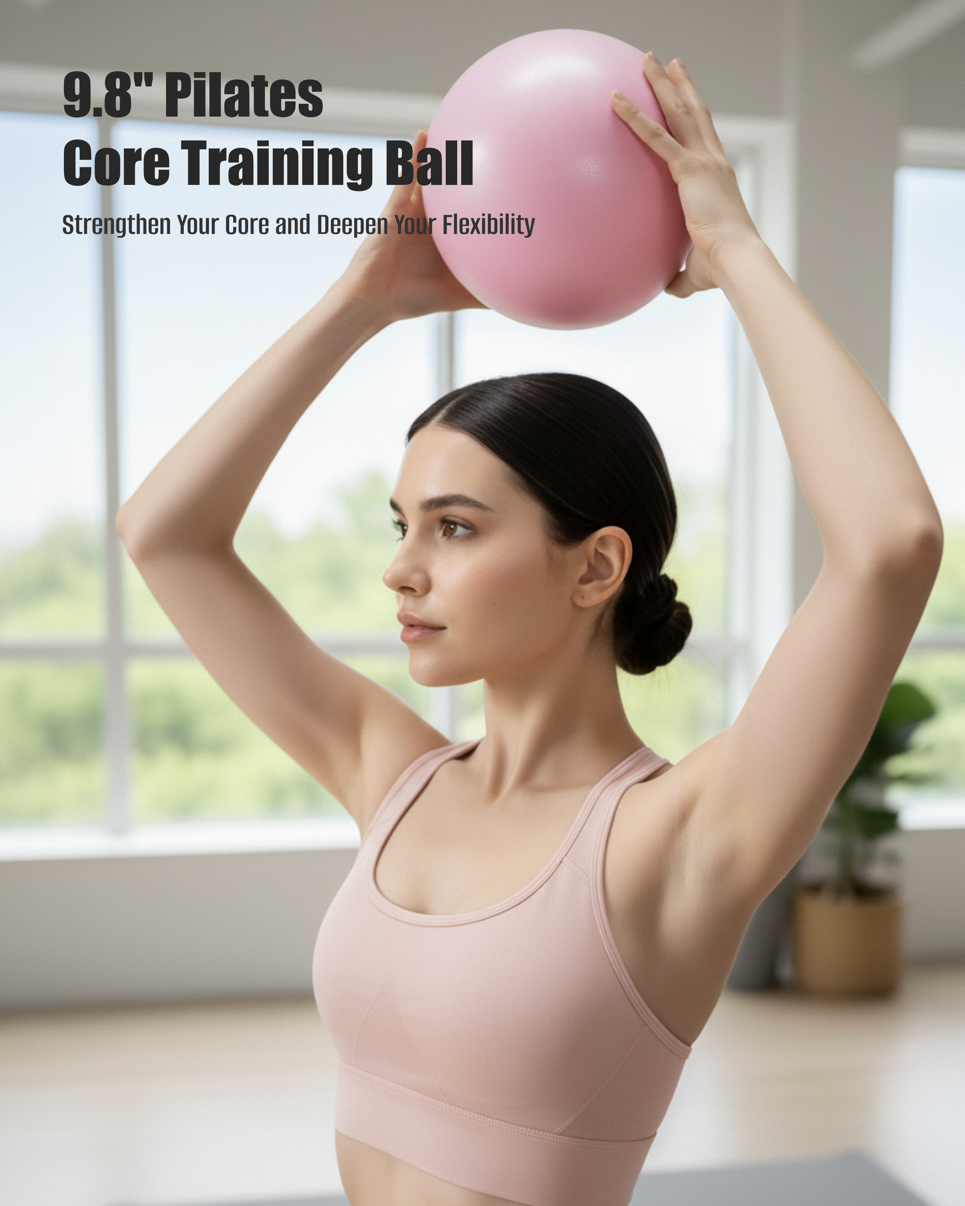 T3 Counting Pilates Ring Set with Adjustable Straps | Smart Fitness & Yoga Kit for Home Workout, Body Shaping & Core Training