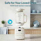 Livatro Nut Milk Maker – 50.7oz, 12-in-1 Automatic, Detachable Glass Jar, Self-Clean, 24H Delay & Keep Warm, BPA Free