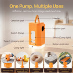 Cute Panda Vacuum Storage Bags w/ USB Air Pump (Light & Inflation), 2/5 size Reusable, Save 70% Space
