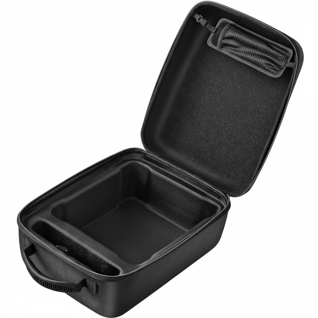 Hard Portable Storage Case, Designed for Hisense C1 4k Triple Color Laser Projector, Carrying Bag for Projector and Accessories, Black