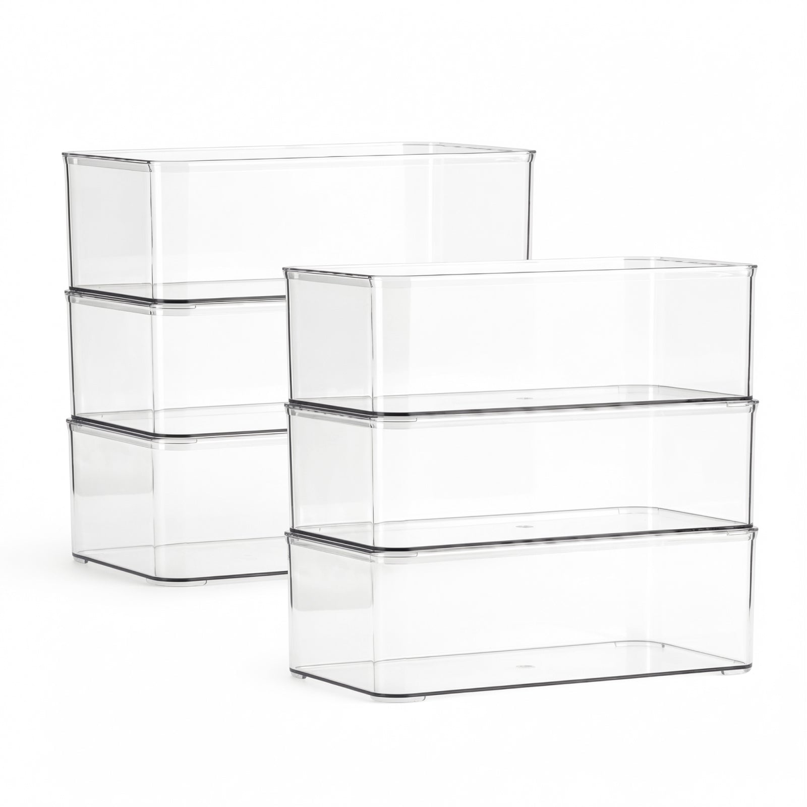 18 Quart Clear Latching Storage Bin with Secure Lid, Set of 4 - Heavy-Duty Plastic Tote for Home Garage Organization