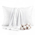 Faunna 600TC 100% Cotton Pillow Protector – OEKO-TEX Certified, Silent Zipper, Machine Washable, Multiple Sizes